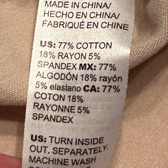 White House Black Market Beige Military Jacket Full Zip Snap Pockets - Picture 6 of 10